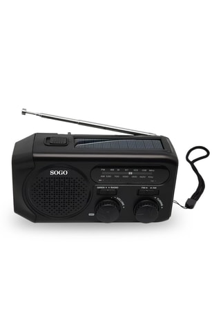 Radio de emergencia recargable - Carga solar y dínamo