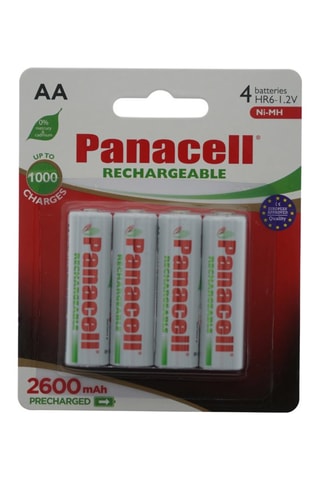 4 pilas recargables AA - 1,2 V