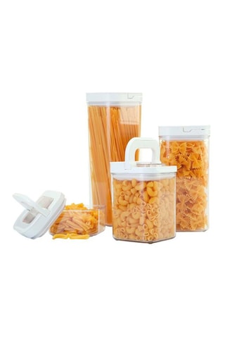 4 fiambreras con tapa de silicona sin BPA - de 450 ml a 2300 ml