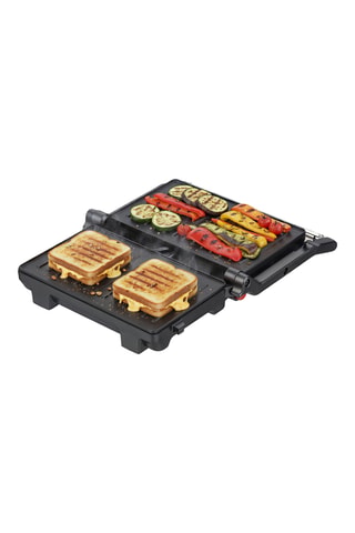 Plancha grill eléctrica de acero inoxidable - 1000 W