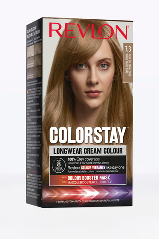 Coffret coloration permanente Colorstay - N°7.3 blond foncé doré - 4 produits