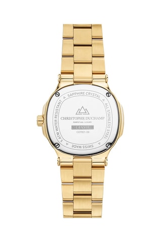 Montre à quartz en acier et diamants L'Envie