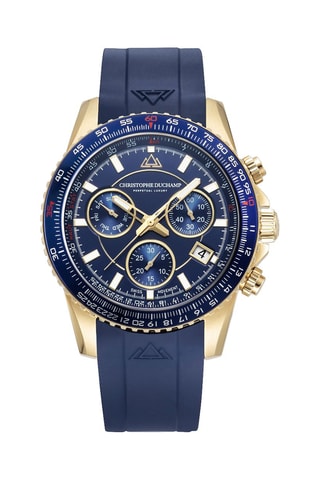 Montre à quartz Swiss Made Ronda Z64 - Bleu