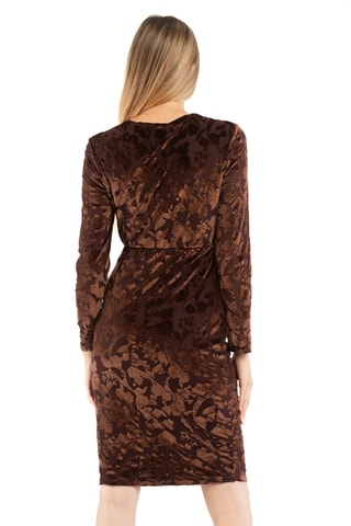 Robe fourreau - Marron