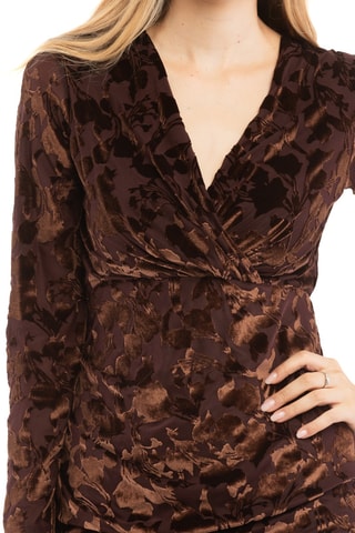 Robe fourreau - Marron