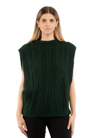 Pull sans manches - Bleu canard