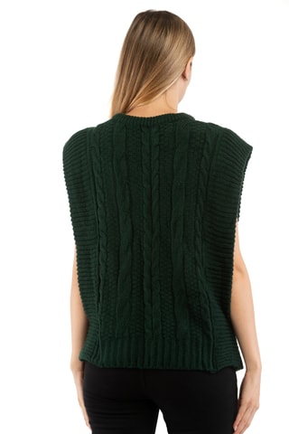 Pull sans manches - Bleu canard