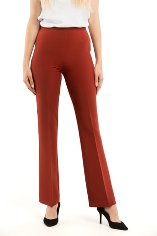 Pantalon taille haute - Orange