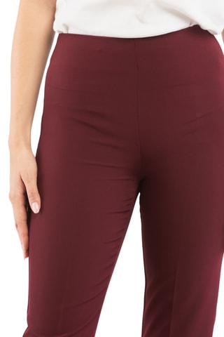 Pantalon taille haute - Bordeaux
