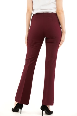 Pantalon taille haute - Bordeaux