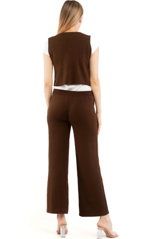 Gilet sans manches et pantalon - Marron