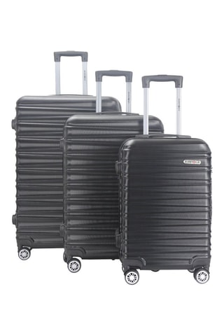 Set de 3 valises Palma (S/M/L) - 55/65/75 cm - Noir