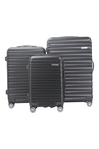 Set de 3 valises Palma (S/M/L) - 55/65/75 cm - Noir