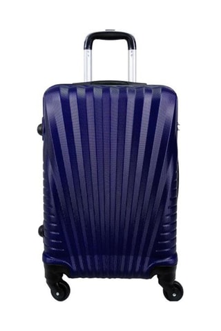 Valise semaine Elegance (M) - 65 cm - Noir, bleu et argenté