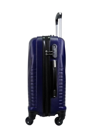 Valise semaine Elegance (M) - 65 cm - Noir, bleu et argenté