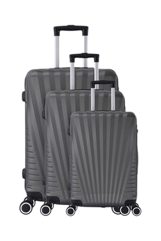 Set de 3 valises Elegance (S/M/L) - 55/65/75 cm - Gris