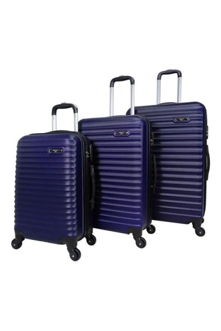 Set de 3 valises Classiq (S/M/L) - 55/65/75 cm - Noir, bleu et argenté