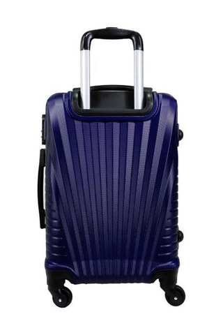 Set de 3 valises Elegance (S/M/L) - 55/65/75 cm - Noir, bleu et argenté