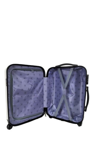 Set de 3 valises Butterfly (S/M/L) - 34/40/45 cm - Blanc, noir et rose