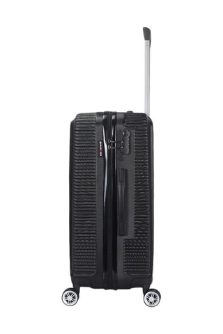 Valise grand volume Luton (L) - 75 cm - Noir et argenté