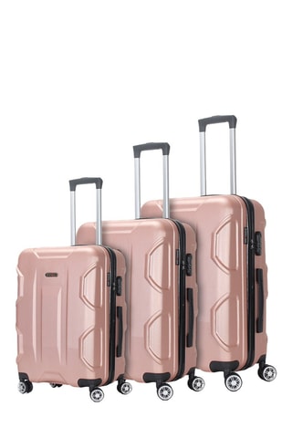 Set de 3 valises - 55/66/75 cm - Rose