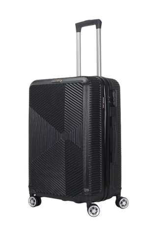 Valise cabine Luton (S) - 55 cm - Noir et argenté