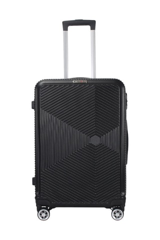 Valise cabine Luton (S) - 55 cm - Noir et argenté