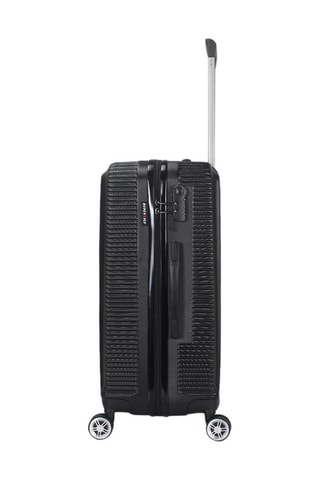 Valise cabine Luton (S) - 55 cm - Noir et argenté