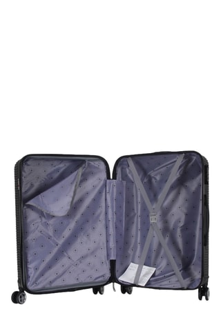 Valise cabine Luton (S) - 55 cm - Noir et argenté