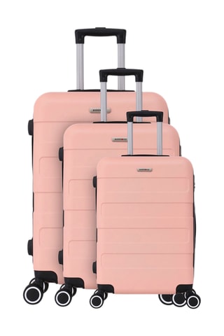 Set de 3 valises Tropic (S/M/L) - 55/65/75 cm - Rose