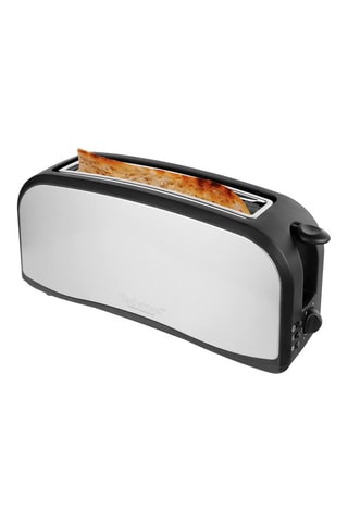 Grille-pain - 1000 W - 1 fente - Argenté et noir