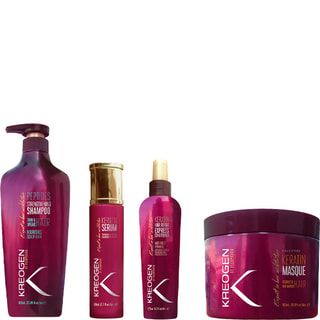 Routine réparatrice - Shampoing, masque, spray & sérum - Kératine 