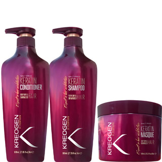 Routine réparatrice - Shampoing, après-shampoing & masque - Kératine - Cheveux très secs & abîmés