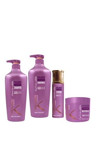 Coffret cheveux à l’acide hyaluronique & niacinamide B3 - Cheveux très secs et abîmés - 4 produits