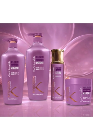 Coffret cheveux à l’acide hyaluronique & niacinamide B3 - Cheveux très secs et abîmés - 4 produits