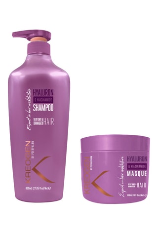 Coffret shampoing et masque réparation à l'acide hyaluronique - Cheveux très secs et abîl’acimés - 2 produits