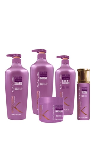 Coffret routine Kreogen curl revival - à l’acide hyaluronique et niacinamide b3 - Cheveux très secs et abîmés, bouclés, ondulés à frisés - 5 produits