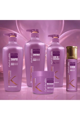Coffret routine Kreogen curl revival - à l’acide hyaluronique et niacinamide b3 - Cheveux très secs et abîmés, bouclés, ondulés à frisés - 5 produits