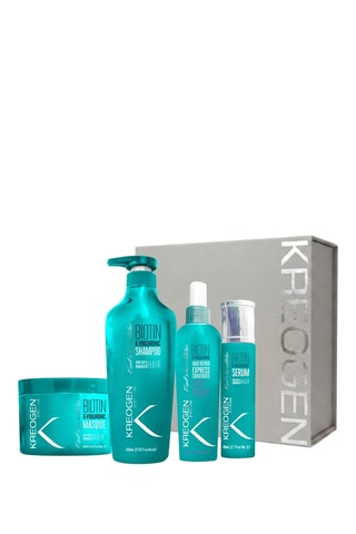 Coffret Biotine 1 - Cheveux secs, déshydratés, rêches, ternes, cassants et très abîmés - 4 produits