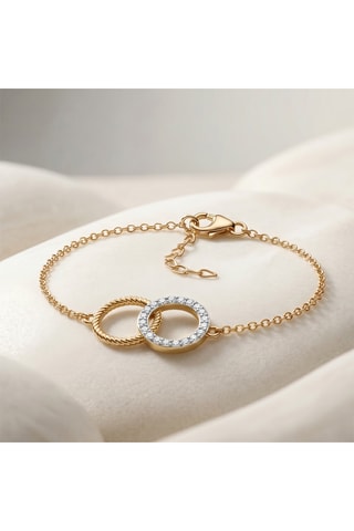Bracciale Insieme - Argento laminato oro giallo