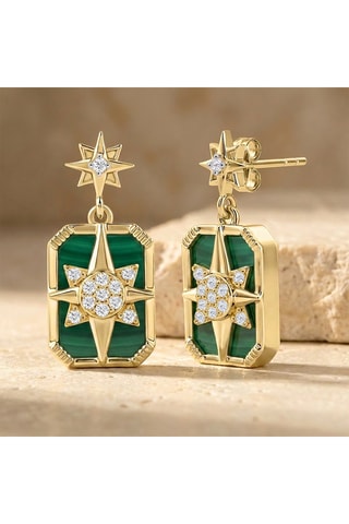 Boucles d’oreilles dorées à l’or fin jaune Venti - Onyx