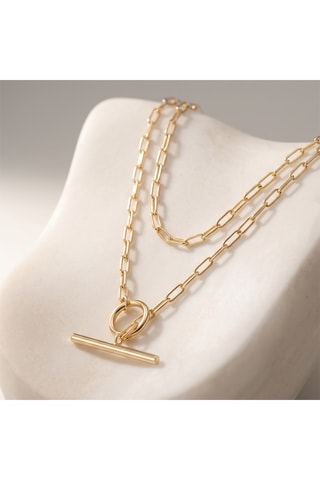 Collana Vuoto - Argento placcato oro giallo