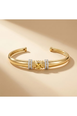 Bracciale bangle - Citrino