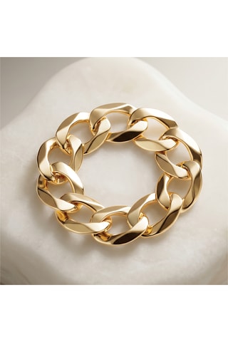 Bague Gourmette - Argent plaqué or jaune