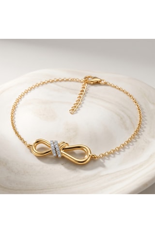 Bracciale Avolto - Argento laminato oro giallo