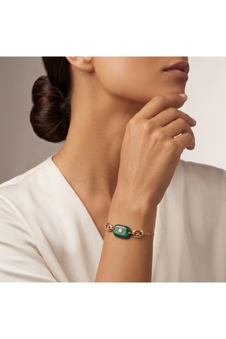 Bracciale - Malachite e zircone