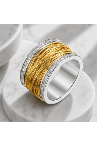 Anello - Placcato oro giallo