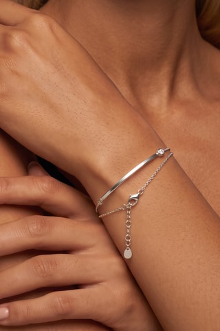 Bracciale bangle - Argentato