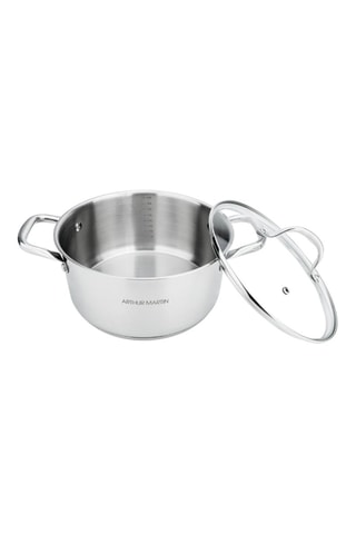 Faitout traiteur en acier inoxydable - 28 cm