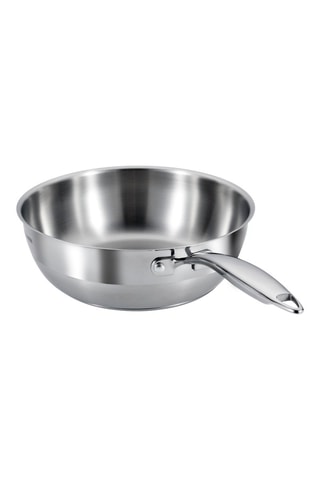 Wok en acier inoxydable - 24 cm